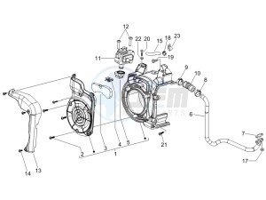 LX 125 4T E3 UK drawing Secondary air box