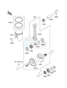 KX65 KX65A7F EU drawing Crankshaft/Piston(s)