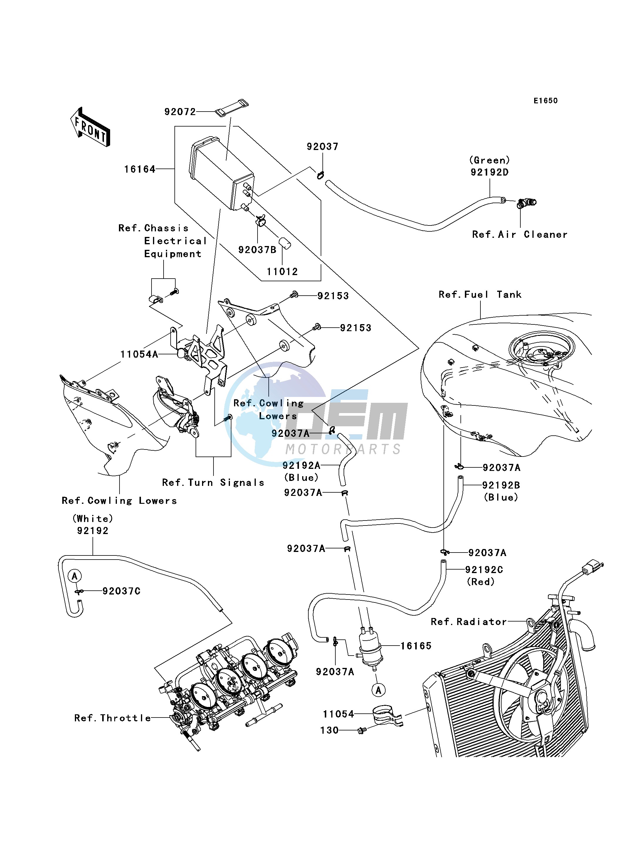 FUEL EVAPORATIVE SYSTEM-- P7F- --- CA- -