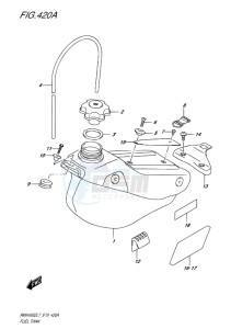 RMX450 drawing FUEL TANK