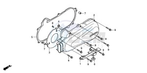 NHX110WH drawing LEFT SIDE COVER