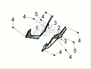 CRUISYM a 125 (LV12W3Z1-EU) (E5) (M3) drawing L.-R. FLOOR SIDE COVER