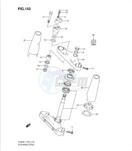 VL800 drawing STEERING STEM (VL800CL1 E19)