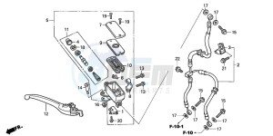 CBF600S drawing FR. BRAKE MASTER CYLINDER (CBF600S/N)