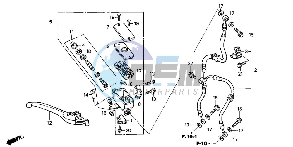 FR. BRAKE MASTER CYLINDER (CBF600S/N)