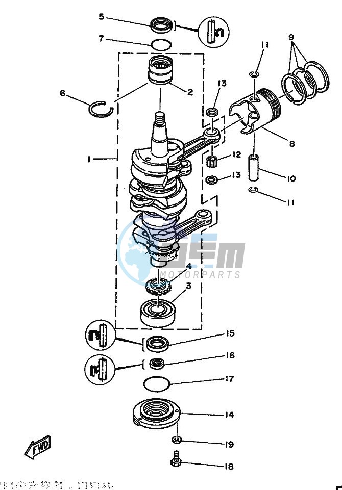 CRANKSHAFT--PISTON