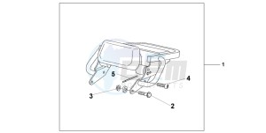 CB1300F CB1300SUPER FOUR drawing REAR CARRIER