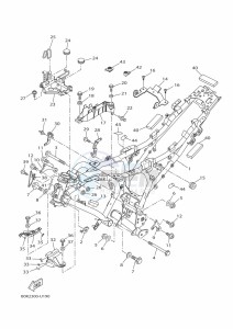 TRACER 700 MTT690-U (B1K2) drawing FRAME