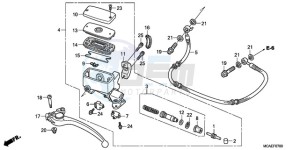 GL1800A Australia - (U) drawing CLUTCH MASTER CYLINDER