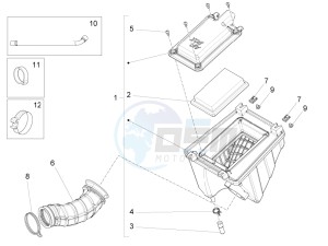 RS 125 Replica E4 ABS (EMEA) drawing Air box