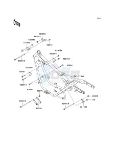 BN 125 A [ELIMINATOR 125] (A6F-A9F) A9F drawing ENGINE MOUNT