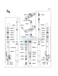 VERSYS KLE650B9F GB XX (EU ME A(FRICA) drawing Front Fork