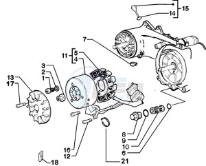 Zip 50 4T drawing Flywheel magneto