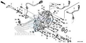 TRX500FM2H Europe Direct - (ED) drawing REAR CRANKCASE COVER