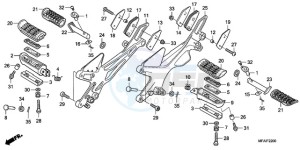 CBF1000A9 France - (F / ABS CMF) drawing STEP