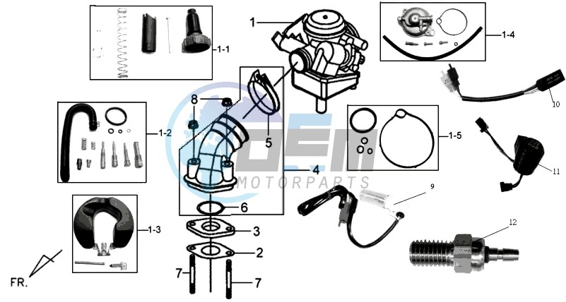 CABURATOR / INLET / FUEL CUT