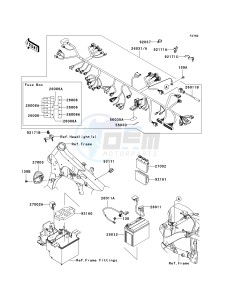 VN 900 C [VULCAN 900 CUSTOM] (7F-9FA) C9F drawing CHASSIS ELECTRICAL EQUIPMENT