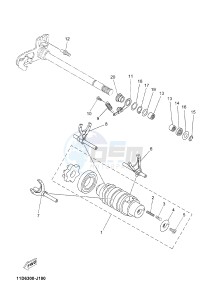 XT660Z (ABS) TENERE ABS (2BE2 2BE2 2BE2) drawing SHIFT CAM & FORK