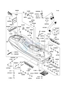 JET SKI ULTRA 300X JT1500HCF EU drawing Hull