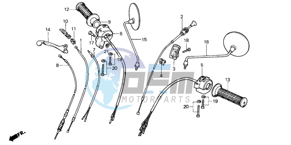 HANDLE SWITCH/LEVER/ CABLE