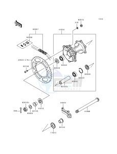 KX 125 H [KX125] (H1-H2) [KX125] drawing REAR HUB