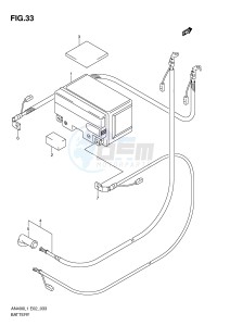 AN400 (E2) Burgman drawing BATTERY (AN400AL1 E24)