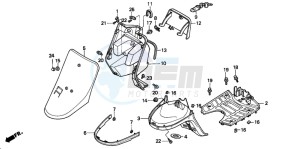 SA50 drawing FRONT COVER/INNER BOX/ FLOOR PANEL