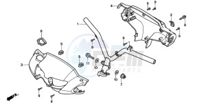 SFX50 drawing STEERING HANDLE/ HANDLE COVER