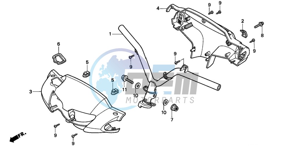 STEERING HANDLE/ HANDLE COVER