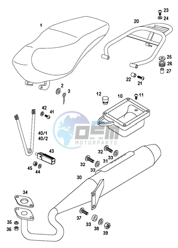 Exhaust-seat