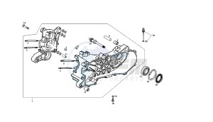 BOULEVARD - 50 CC 2T drawing CRANKCASE