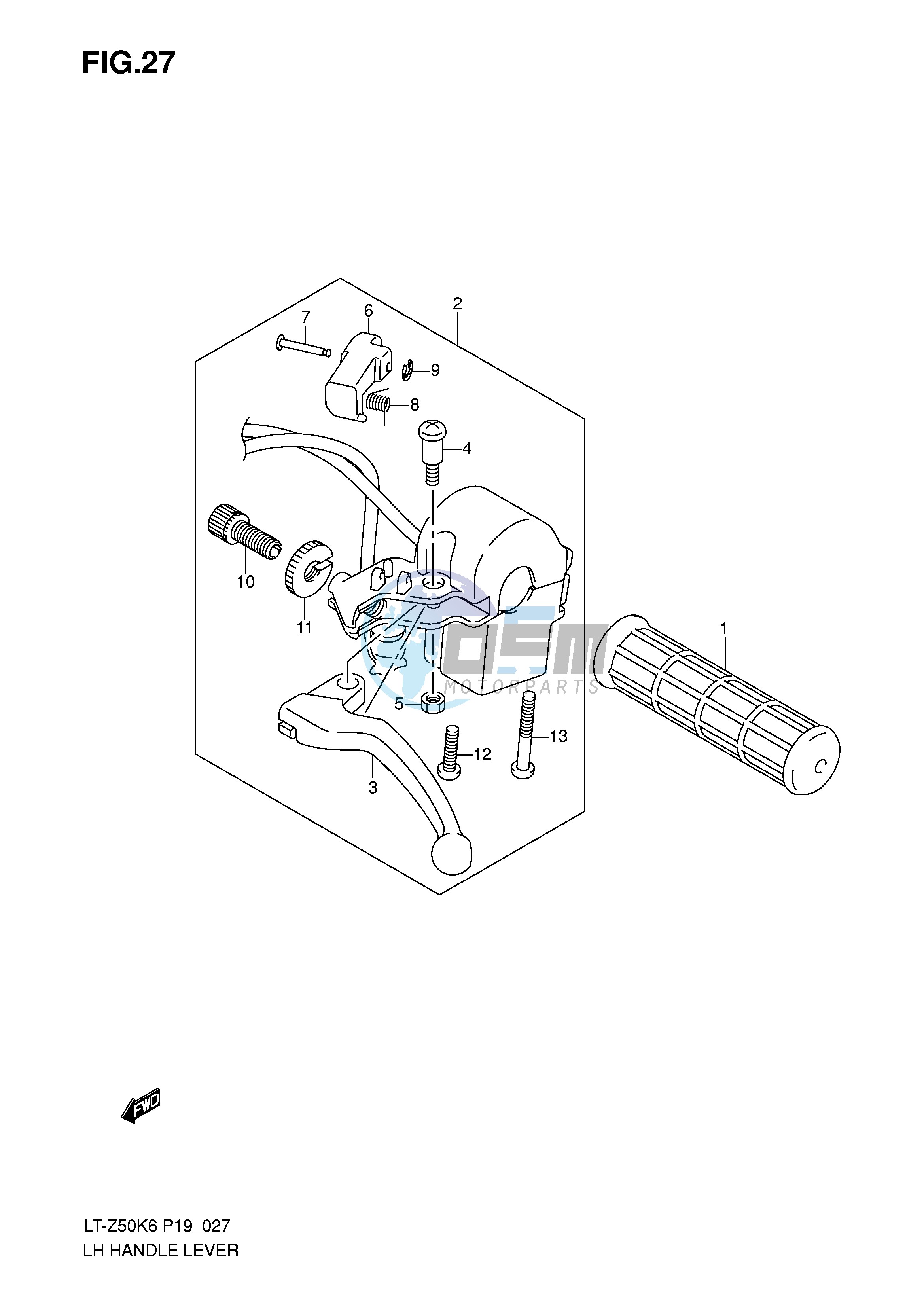 LH HANDLE LEVER