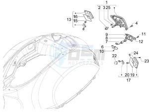 Granturismo 125 L Potenziato UK drawing Tail light - Turn signal lamps