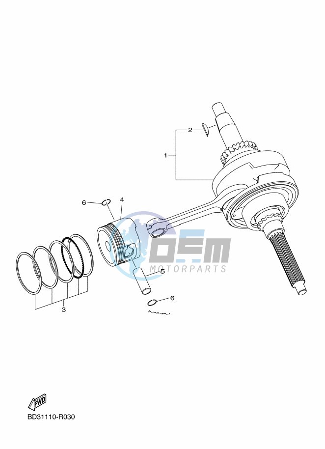 CRANKSHAFT & PISTON