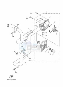 MT-10 MTN1000 (B67J) drawing WATER PUMP