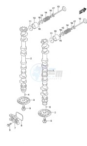 DF 150A drawing Camshaft