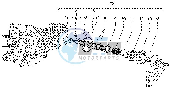 Driven pulley