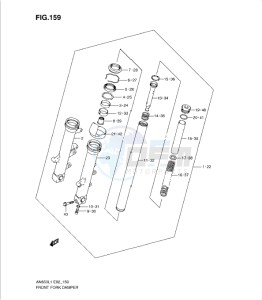 AN650 drawing FRONT FORK DAMPER