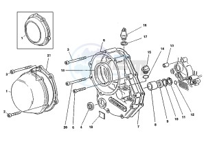 ELEPHANT 900 drawing CLUTCH COVER