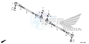 TRX420FA1H TRX420 ED drawing TIE ROD