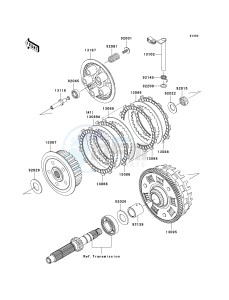 ER 650 A [ER-6N (AUSTRALIAN] (A6F-A8F) A6F drawing CLUTCH