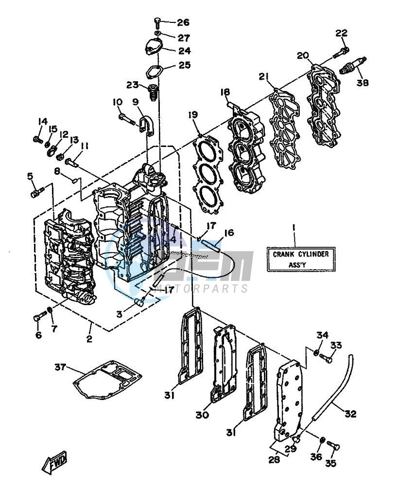 CYLINDER--CRANKCASE