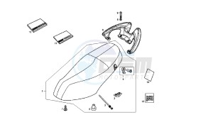 BOULEVARD - 50 CC 4T EU2 25 KM/H drawing SEAT