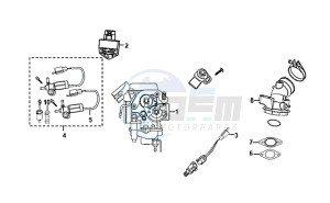 FIDDLE II 50 (25 KM/H) (AF05W4-NL) (E4) (L8-M0) drawing CARBURETOR ASSY / FIDDLE II 50 (25 KM/H) (AF05W4-NL) (E4) (L8-M0)