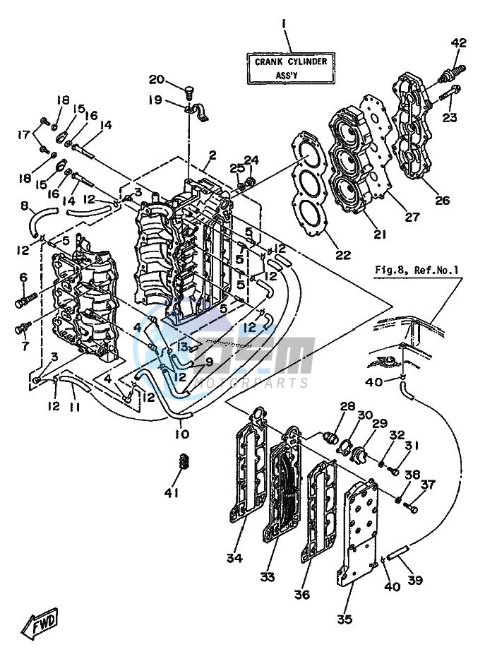 CYLINDER--CRANKCASE