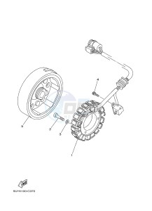 YFM350A YFM35GTXG GRIZZLY 350 2WD (B147) drawing GENERATOR