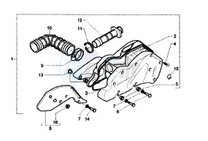 X9 EVOLUTION 250 drawing Air Cleaner