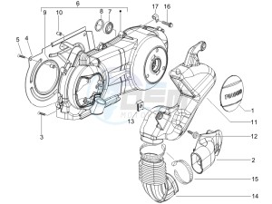 MP3 250 drawing Crankcase cover - Crankcase cooling