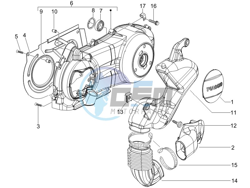 Crankcase cover - Crankcase cooling