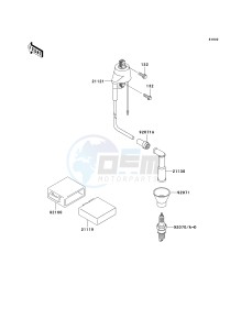 KL 250 G [SUPER SHERPA] (G9F) G9F drawing IGNITION SYSTEM